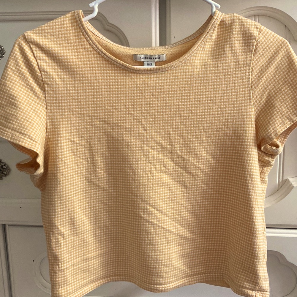 American eagle crop tee